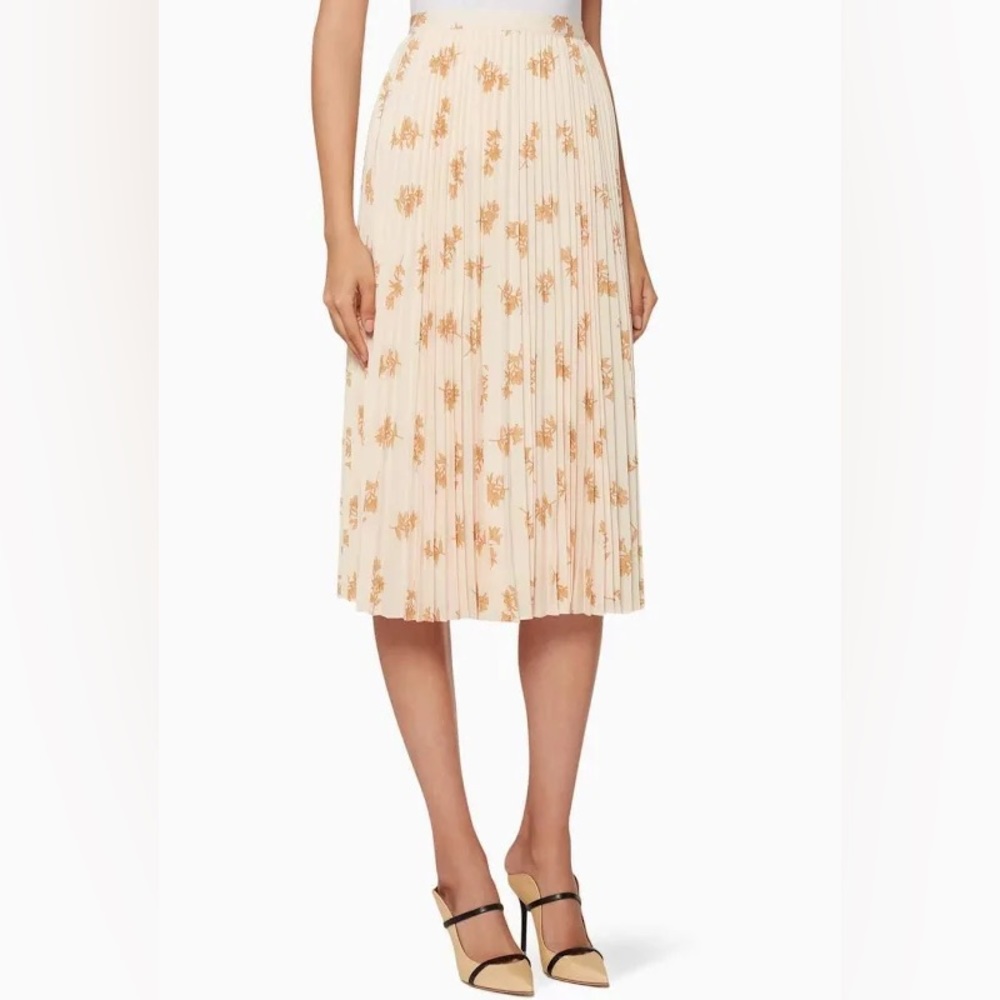 Joie pleated peach pattern skirt size 0